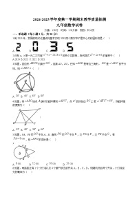 广东省湛江市廉江市2025届九年级上学期期末考试数学试卷(含答案)