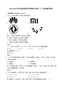 吉林省四平市伊通满族自治县2025届九年级上学期期末考试数学试卷(含解析)