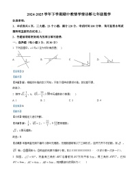 河南省三门峡市陕州区2024-2025学年2024-2025学年七年级下学期期中教情学情诊断 数学试卷（含解析）