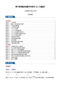 2025《初数学•期中试卷压轴易错题23大专题》8年级下册(沪科)