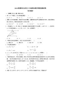 四川省绵阳市安州区2024-2025学年八年级上学期1月期末考试数学试卷(含答案)