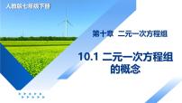 初中数学人教版（2024）七年级下册（2024）二元一次方程组的概念教学ppt课件