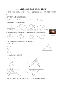 黑龙江省绥化市2025年中考数学一模试卷（含解析）