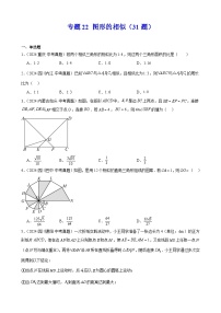 2024年中考数学真题分类汇编专题22 图形的相似（31题）（学生版）