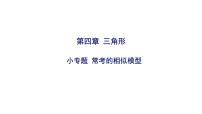 2025决胜中考河南数学一轮复习小专题 常考的相似模型课件