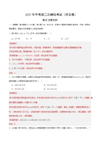 2025年中考第二次模拟考试卷：数学（河北卷）（解析版）