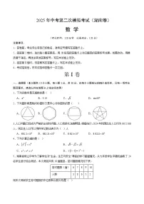 2025年中考第二次模拟考试卷：数学（湖南卷）（考试版）