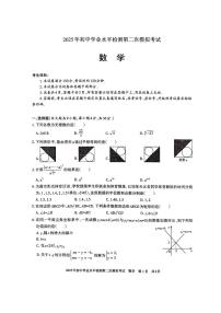 新疆维吾尔自治区乌鲁木齐市2025年中考二模数学试卷