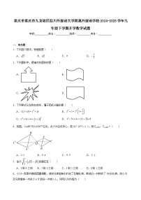 四川外国语大学附属外国语学校2025届九年级下学期开学考试数学试卷(含解析)