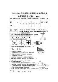 河北省承德市2023-2024学年八年级上学期期中测试数学试卷