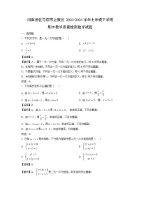 河南省驻马店市上蔡县2023-2024学年七年级下学期期中教学质量检测数学试卷（解析版）