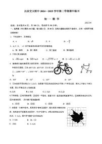 2025北京交大附中初一（下）期中真题数学试卷
