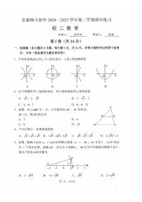 2025北京首都师大附中初二（下）期中真题数学试卷（教师版）
