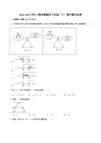 2024-2025学年上海市黄浦区七年级（下）期中数学试卷（含解析）