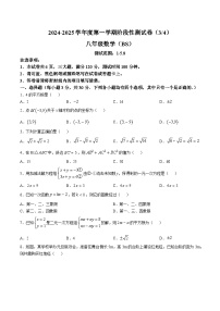 河南省平顶山市等2地2024-2025学年八年级上学期12月月考数学试卷(含答案)