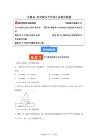 2024-2025学年 相交线与平行线之易错压轴题（3大基础题2大提升题）七年级数学下册期中真题检测试题
