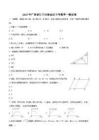 2025年广东省江门市新会区中考数学一模试卷（含答案）