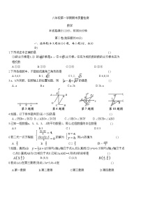 陕西省咸阳市实验中学2024-2025学年八年级上学期期末质量检测数学试卷(含答案)