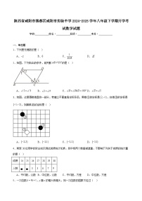 咸阳市实验中学2024-2025学年八年级下学期开学考试数学试卷(含解析)