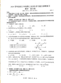 2025届上海市虹口区中考二模数学试卷（含答案）
