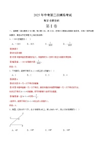 2025年中考第二次模拟考试卷：数学（陕西卷）（解析版）