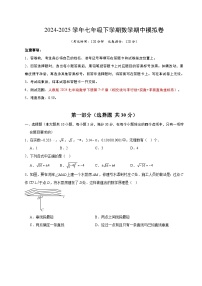武汉2024-2025学年下学期期中七年级模拟数学试题（word版含答案）