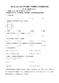 武汉市洪山区2024-2025学年上学期期末七年级数学试卷（word版）