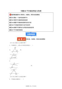 2024-2025学年 平行线的判定与性质（七大题型）七年级数学下册期中真题检测试题
