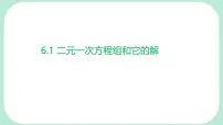 数学七年级下册（2024）二元一次方程组和它的解课文内容课件ppt
