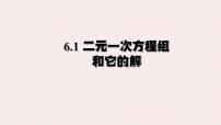初中华东师大版（2024）二元一次方程组和它的解课堂教学ppt课件