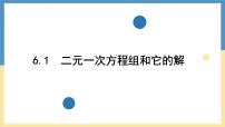 数学华东师大版（2024）二元一次方程组和它的解教学演示课件ppt