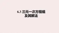 数学七年级下册（2024）三元一次方程组及其解法图片课件ppt