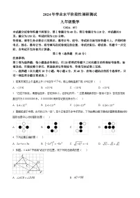 精品解析：2024年山东省济南市槐荫区九年级中考二模数学试题(含答案与解析)