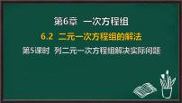 华东师大版（2024）二元一次方程组的解法课堂教学ppt课件