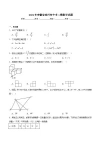安徽省亳州市2024届九年级下学期中考二模数学试卷(含解析)