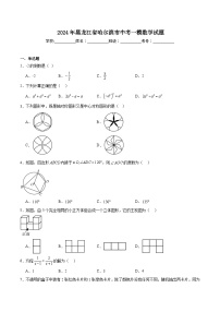 黑龙江省哈尔滨市2024届九年级下学期中考一模数学试卷(含解析)