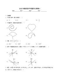 陕西省2025届中考示例卷（三）数学试卷(含解析)