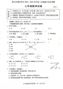 2025北京密云初一（下）期中数学试卷（无答案）