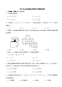 2025年山东省烟台市数学中考模拟试卷附答案