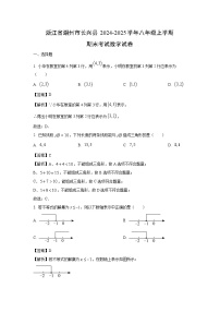 浙江省湖州市长兴县2024-2025学年八年级上学期期末考试数学试卷（解析版）