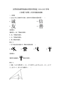 江苏省盐城市盐城经济技术开发区2024-2025学年八年级下学期3月月考数学试卷（解析版）