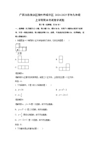 广西壮族自治区柳州市城中区2024-2025学年九年级上学期期末考试数学试卷（解析版）
