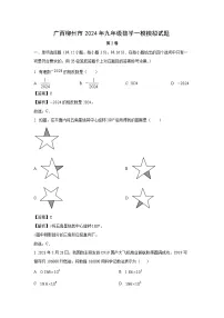 广西柳州市2024年九年级一模模拟数学试卷（解析版）
