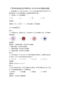 广西壮族自治区贺州市昭平县2024年中考三模数学试卷（解析版）