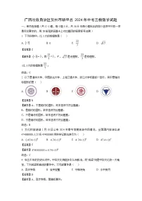 广西壮族自治区贺州市昭平县2024年中考三模数学试卷（解析版）