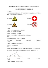 贵州省铜仁市印江土家族苗族自治县2023-2024学年八年级下学期期中考试数学试卷（解析版）