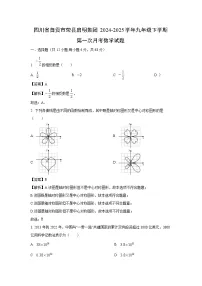 四川省自贡市荣县启明集团2024-2025学年九年级下学期第一次月考数学试卷（解析版）