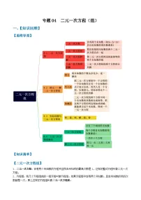 专题04 二元一次方程组-2024-2025学年七年级数学下册期中与期末考点+练习（含解析版）（人教版2024）