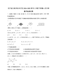 辽宁省大连市甘井子区2024-2025学年八年级下学期4月月考数学检测试题（附答案）