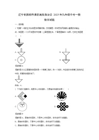 辽宁省抚顺市清原满族自治县2025年九年级中考一模数学试题（解析版）
